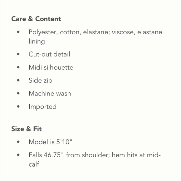 ✨ Anthropologie Jacquard Cut-Out Midi Dress Sz M - Picture 7 of 7